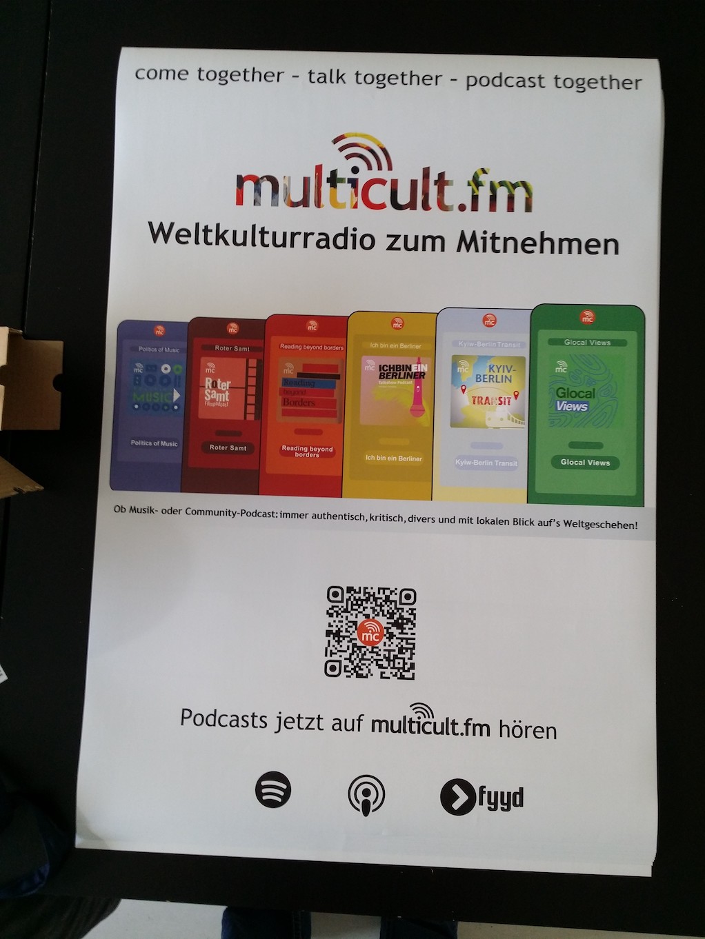 Podcasts-Plakat multicult.fm